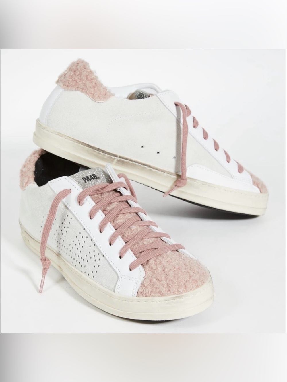 P448 John Faux Shearling Trim Sneaker